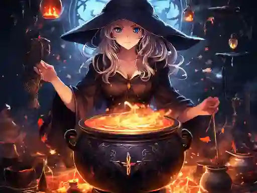 بازی Anime girls Witchcraft آنلاین