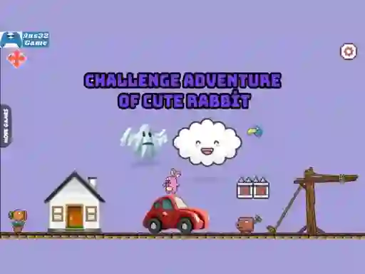 بازی Challenge adventure of cute rabbit آنلاین