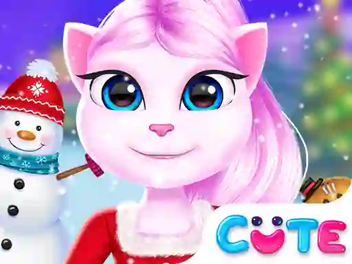 بازی Angela Christmas Decor Game آنلاین