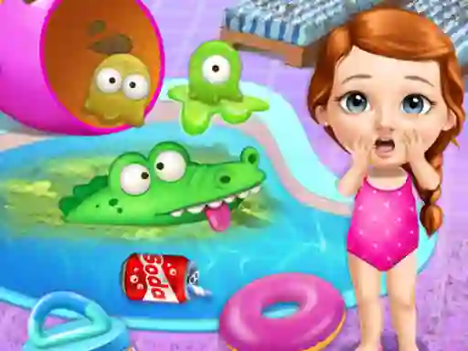 بازی Sweet Baby Hotel Cleanup آنلاین