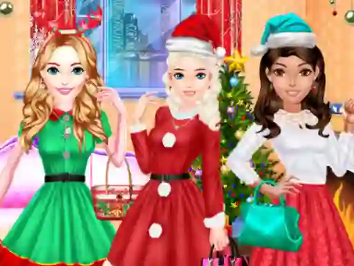 بازی Fashion Girls Christmas Party آنلاین