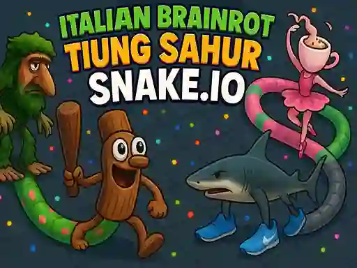 بازی Italian Brainrot Tung Sahur Snake.io آنلاین
