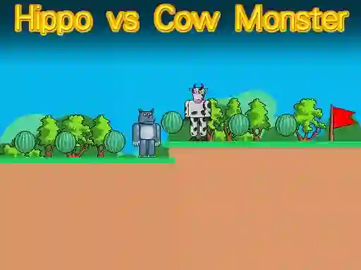 بازی Hippo vs Cow Monster آنلاین