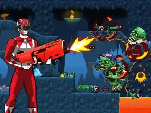 بازی Power Rangers shoot Zombie آنلاین
