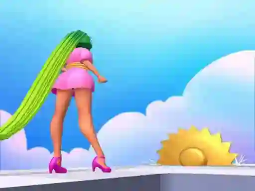 بازی Keep Long Hair آنلاین