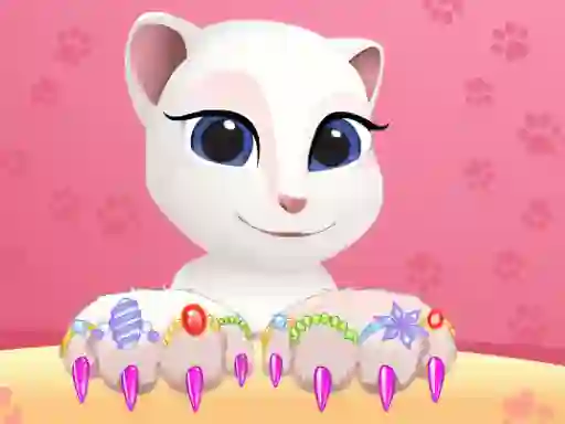 بازی Talking Tom Angela Great Manicure آنلاین