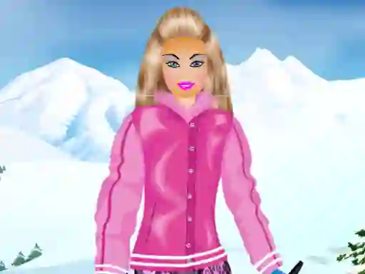 بازی Barbie Snowboard Dress آنلاین