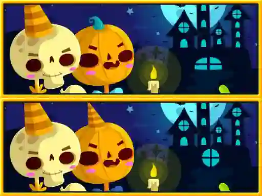 بازی Find Differences Halloween آنلاین
