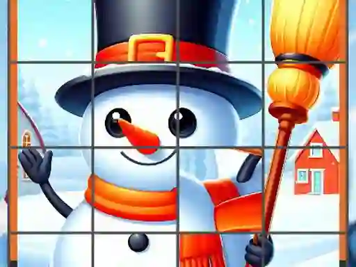 بازی Happy Snowman Puzzle آنلاین