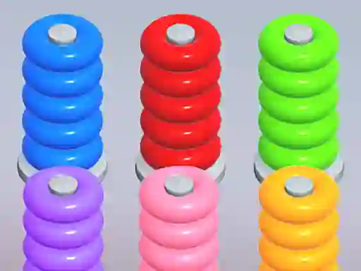 بازی Color Ring Sort آنلاین
