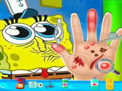 بازی Spongebob Hand Doctor آنلاین