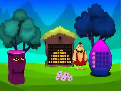 بازی Caveman Treasure Escape آنلاین