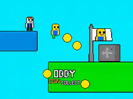 بازی Obby vs Bacon Rainbow Parkour آنلاین