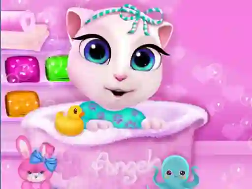 بازی Baby Angela Bathing Time آنلاین