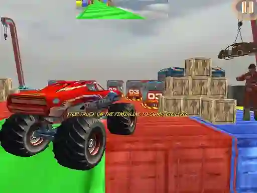 بازی Monster Truck Driving Stunt Game Sim آنلاین