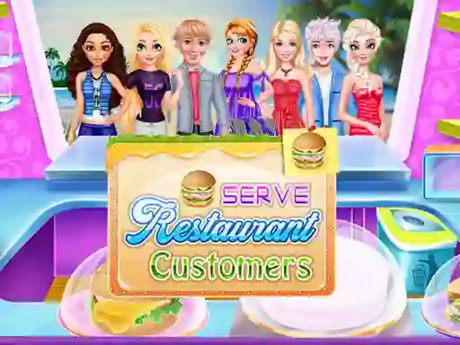 بازی Serve Restaurant Customers آنلاین