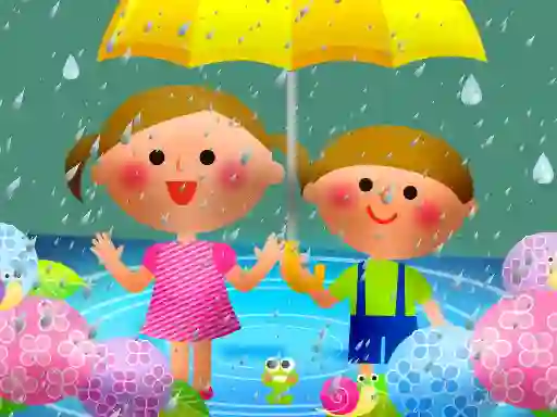 بازی Kids Rainy Day Puzzle آنلاین
