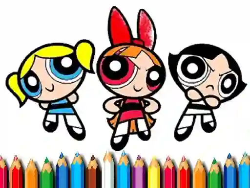 بازی PowerPuff Girls Coloring Book آنلاین