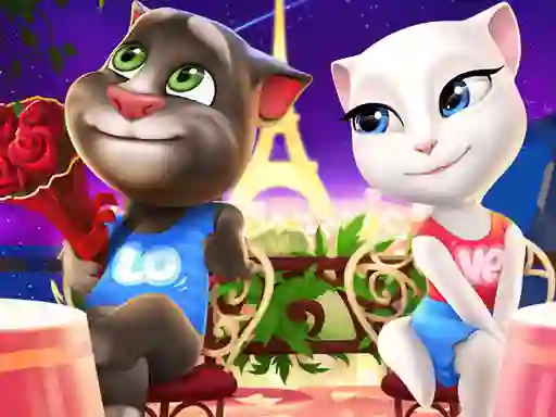 بازی Talking Tom and Angela Coloring آنلاین