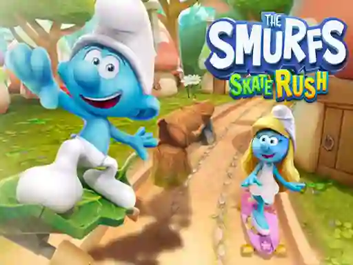 بازی The Smufrs Skate Rush آنلاین