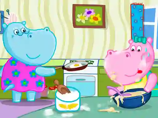 بازی Hippo Cooking School آنلاین