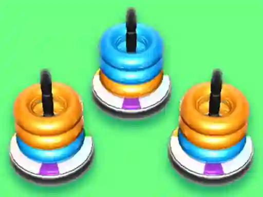 بازی Hoop Stack Color ring آنلاین