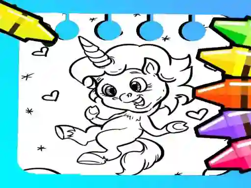 بازی Magical Unicorn Coloring Pages آنلاین