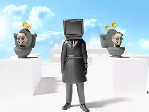 بازی Skibidi Toilet Parkour run آنلاین