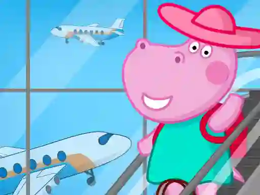 بازی Hippo Family Airport Adventure آنلاین
