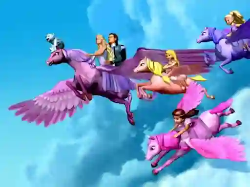 بازی Barbie Magic Pegasus Puzzle آنلاین