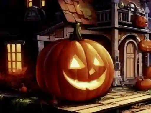 بازی Halloweem Pumpkin Adventure آنلاین