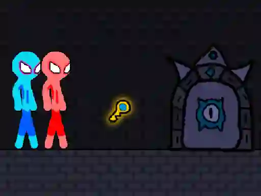 بازی Red and Blue Stickman Rope آنلاین