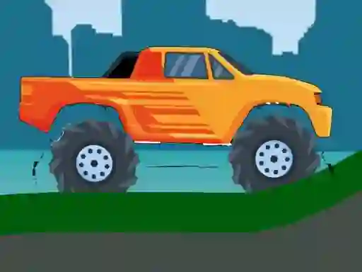 بازی Monster Truck Hill Driving 2D آنلاین