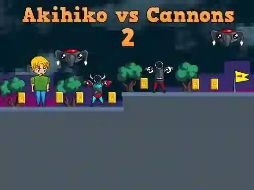 بازی Akihiko vs Cannons 2 آنلاین