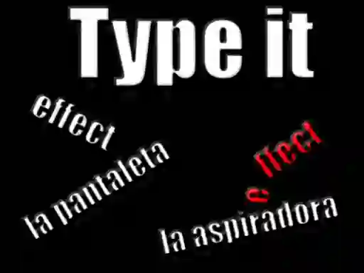 بازی Type it آنلاین