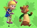 بازی Goldie & Bear Fairy Tale ﻞﮕﻨﺟ ﯼﺎﻫﺍﺮﺟﺎﻣ  آنلاین