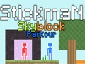 بازی Stickman Skyblock Parkour آنلاین