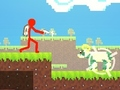بازی Red Stickman vs Monster School 2 آنلاین