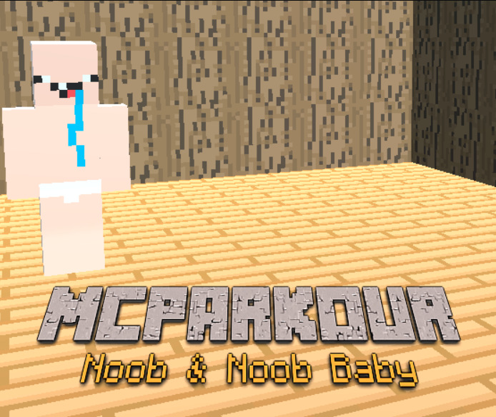 بازی MC Parkour Noob ﻭ Noob Baby آنلاین