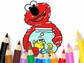 بازی Elmo New Friend :ﯼﺰﯿﻣﺁ ﮓﻧﺭ ﺏﺎﺘﮐ  آنلاین