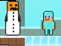 بازی Noob vs Pro Snowman آنلاین