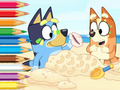 بازی Bluey On The Beach :ﯼﺰﯿﻣﺁ ﮓﻧﺭ ﺏﺎﺘﮐ  آنلاین
