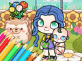بازی Avatar World Babycare :ﯼﺰﯿﻣﺁ ﮓﻧﺭ ﺏﺎﺘﮐ  آنلاین