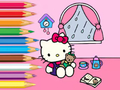 بازی Hello Kitty Rainy Day :ﯼﺰﯿﻣﺁ ﮓﻧﺭ ﺏﺎﺘﮐ  آنلاین