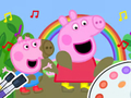 بازی Peppa Pig Muddy Funny :ﯼﺰﯿﻣﺁ ﮓﻧﺭ ﺏﺎﺘﮐ  آنلاین