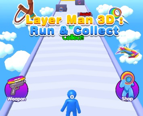 بازی Layer Man 3d Run Collec  آنلاین