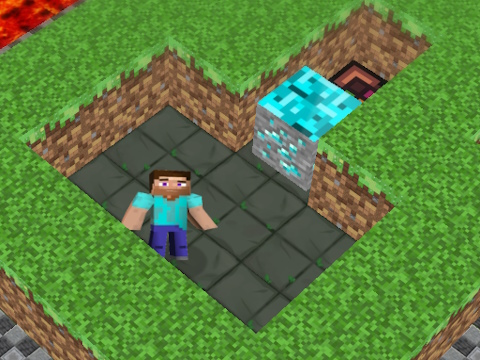 بازی MineBlocks ﯼﺪﻌﺑ ﻪﺳ ﺯﺎﻣ  آنلاین