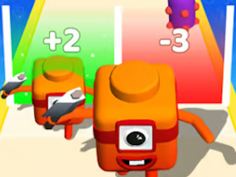 بازی Merge Number Cube: 3 ﯼﺯﺎﺑD Run آنلاین
