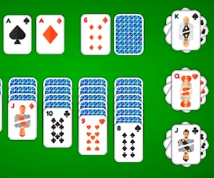 بازی Klondike Solitaire 4 ﺱﺎﺒﻟ آنلاین