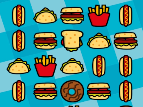بازی Food Match ﯼﺯﺎﺑ  آنلاین